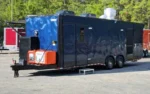 8.5 X 28 TA3 BBQ TRAILER WITH PORCH, SMOKER & BATHROOM Stock - Image 4