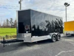 7X16 TA BLACK CONCESSION TRAILER - Image 4