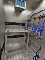 8.5 X 28 TA2 BBQ TRAILER FULLY EQUIPPED WITH WALK-IN COOLER & BATHROOM - Image 7