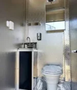 8.5 X 28 TA3 BBQ TRAILER WITH PORCH, SMOKER & BATHROOM Stock - Image 9