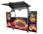 Cart for burgers and fries