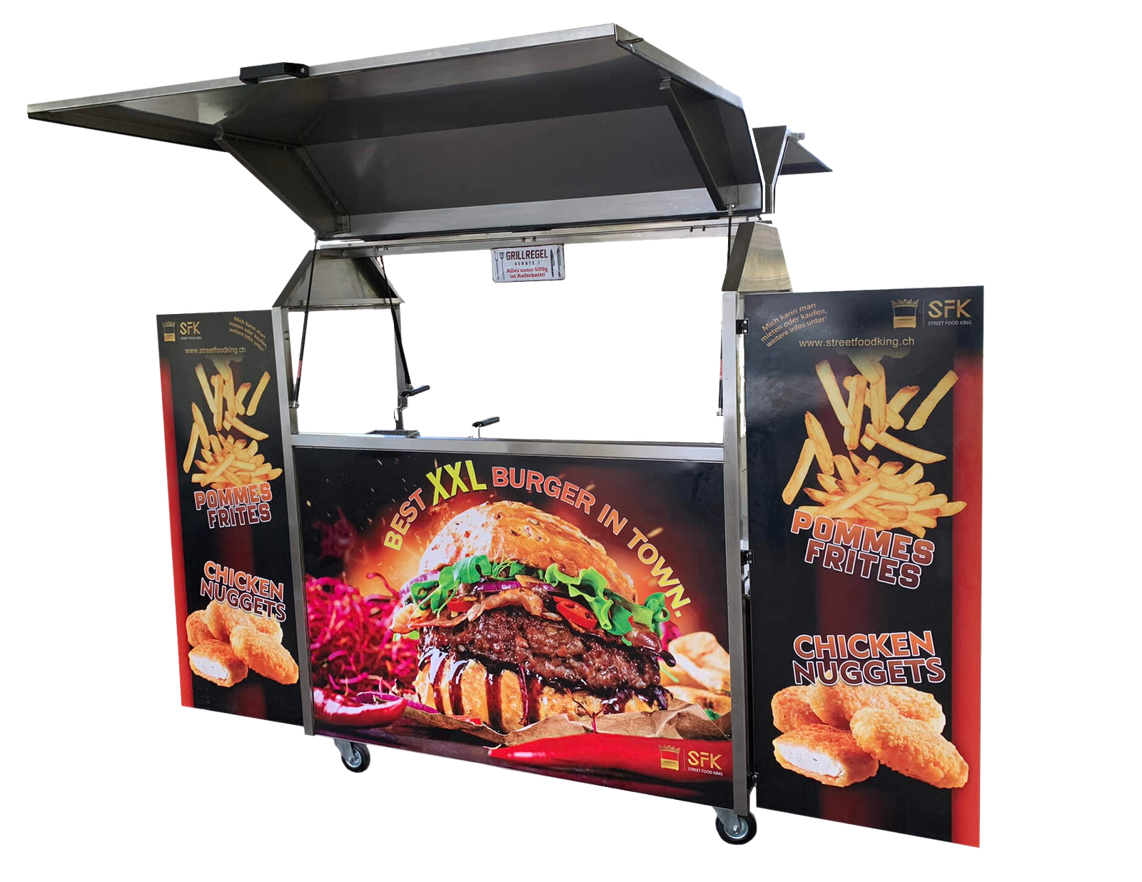 banner1 Cart for burgers and fries - Image 1
