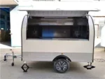 Vintage Style Cream Food Trailer Mobile Coffee Dessert Fast Food Truck