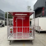 Custom Red BBQ Food Trailer - Image 3