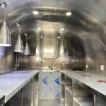 Custom Mirror - Finished Stainless Steel Food Trailer - Image 3
